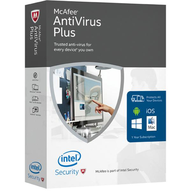 McAfee Antivirus 2016, Arabic/English, 1 User - Multiple Devices