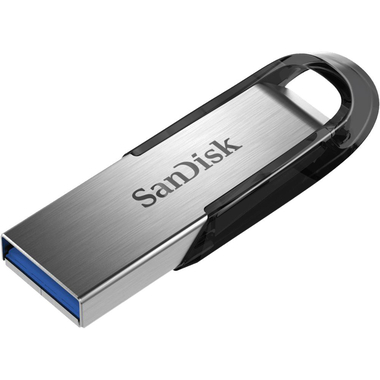 SanDisk Ultra Flair USB Flash Drive, 64 GB, Silver