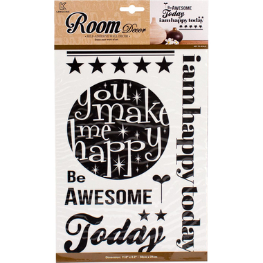 توين سيفن، ملصقات شعارات حائط، ملصقات وجوه مبتسمة، 36‎ قطعة