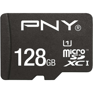PNY TECHNOLOGIES StorEDGE MicroSDXC, 128 GB, Class 10: Max 80 Mbps Speed Performance