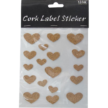 Cork Stickers, Brown,