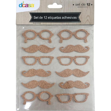 Cork Stickers, Brown,