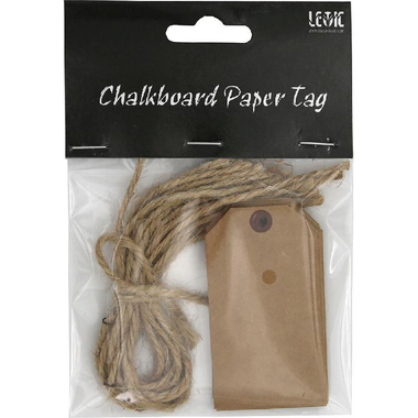 Merchandising Tags, 3.9 X 7 cm, Chalkboard Paper, Brown