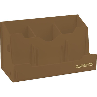 داتا بانك ايلمينتس منظم المكتب، رف كتب ‎/‎ مع حامل هاتف / تابلت، أقسام 6، بني