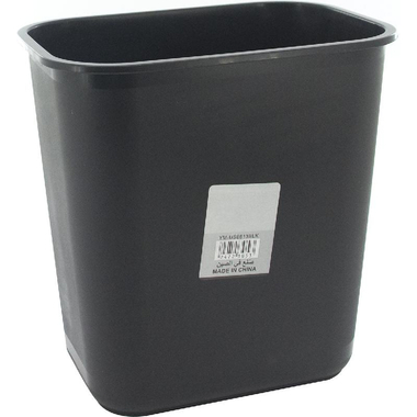 Wastebasket, 13.00 l ( 2.86 gl ), Polypropylene, Black
