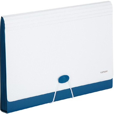 Top Team Expanding File with Division, A4, 12 Pockets, Blue