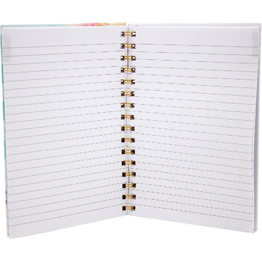 دفتر تمارين، عبارة ،شريط زهور "Live Life in Full Bloom"، A5، 80‎ ورقة، مسطر، اخضر