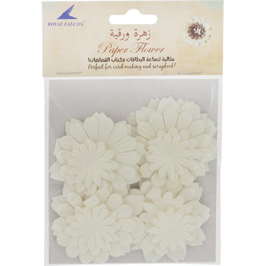 رويال فالكون ورود ورقية، ابيض،