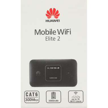 Huawei Mobile WiFi Elite (CAT6) 4G Portable Router, Wireless AC (802.11ac), Dual Band (2.4 GHz/5 GHz), up to 16 Devices,