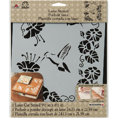 بلايد استانسيل تصميم، طائر الطنان، بلاستيك