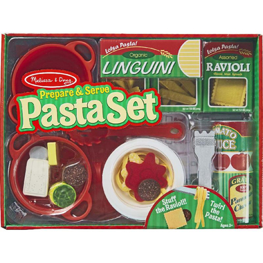 Melissa & Doug Prepare & Serve Pasta Set Role Play Activity Set, English, 3 Years and Above