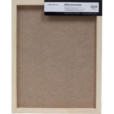 Phoenix Artist's Gesso Canvas Panel Board, Rectangle, Gesso Primed Ultra-Smooth, 11 X 14 in