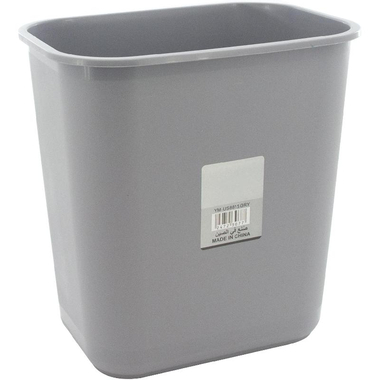 Wastebasket, 26.00 l ( 5.72 gl ), Plastic, Grey