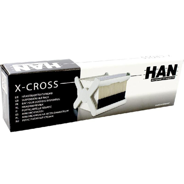 هان اكس كروس صندوق تعليق ملف علاقي، A4، رمادي