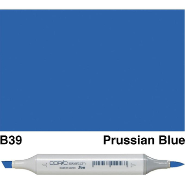 كوبيك سكيتش B‎-‎39 قلم ماركر رسم بياني، Prussian Blue، رأس مزدوج