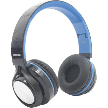 توشيبا بي تي 200 اتش‎‎-‎‎آر زد اي قابل للطي سماعات رأس على الاذن، (سلكي (اختياري‎/‎بلوتوث، منفذ صوت 3.5 مم، ميكروفون مدمج، ازرق