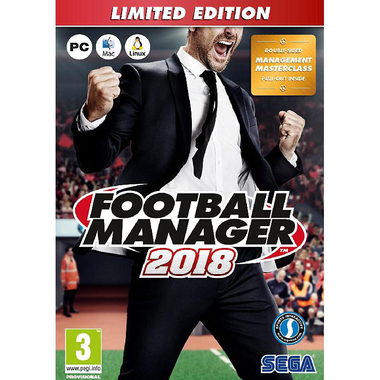 Football Manager 2018 Limited Edition, PC Game, Sports, Blu-ray Disc