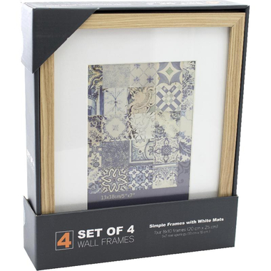 اطار صور، للحائط، بوصة ‎7‎ X ‎5، طبيعي، أكريليك، خشب