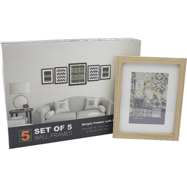 برواز صور، للحائط، 8‎ بوصة ‎6‎ × بوصة ‎4‎ ،بوصة ‎7‎ × بوصة ‎5‎ ،بوصة ‎10‎ × بوصة، طبيعي، أكريليك، خشب