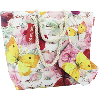 Tote Bag, Butterfly (Print)/White