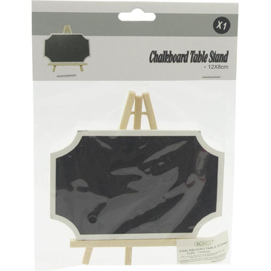 لافته سبورة طباشيرية، على الطاولة، خشب، أبيض‎/‎أسود