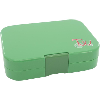 صندوق وجبة غداء، 4 أقسام، اخضر