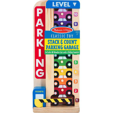 Melissa & Doug Stack & Count Parking Garage Constructive Toy Kit, 3 Years and Above