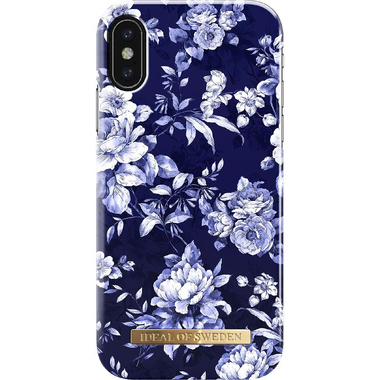iDeal Back Cover Mobile Case, for iPhone X, Sailor Blue Bloom