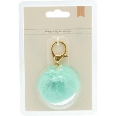 كرة، سلسلة مفاتيح بوم بوم أزياء مبتكرة، اخضر