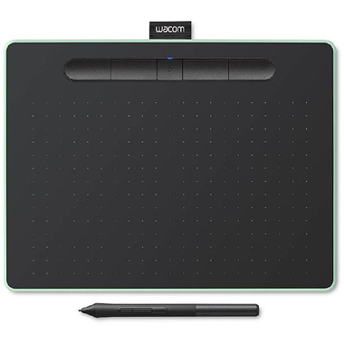 Wacom Intuos M Creative Graphic Tablet, Bluetooth, Mac OS/Windows, Pistachio/Black