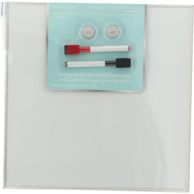 Magnetic Whiteboard, Schedule Board, 35.5 X 35.5 cm, Grey/White