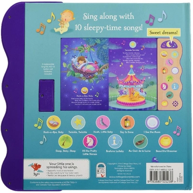 Bedtime Songs (Early Bird Song Books) - Deluxe Sound Book Wood Module