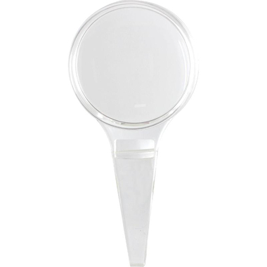 Edu Toys 2-in-1 Handheld Magnifier, 3X/5X Magnification, Round, Clear