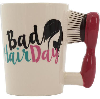 Mug, "Bad Hair Day", Hot/Cold, 16.00 oz ( 454.61 ml ), White
