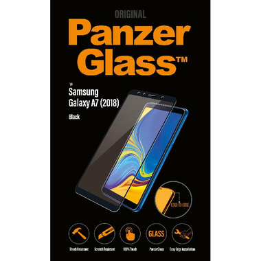 PanzerGlass Smartphone Screen Protector, Tempered Glass, for (Samsung) Galaxy A7 2018