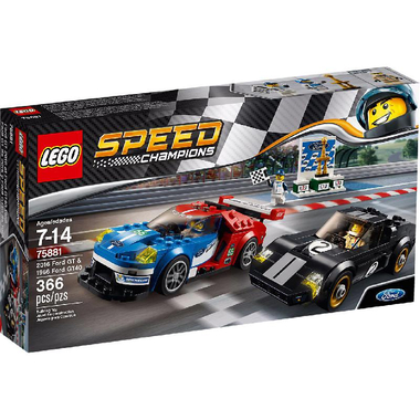 LEGO Speed Champions 2016 Ford GT & 1966 Ford GT40 Interlocking Bricks Set, 7 Years and Above