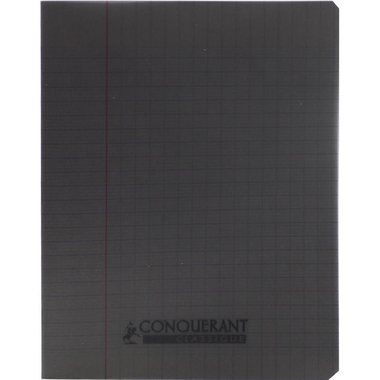 كونكورانت كلاسيك دفتر مربعات، 17 × 22 سم، (96 صفحة (48 ورقة، (مربعات (فرنسي، رمادي