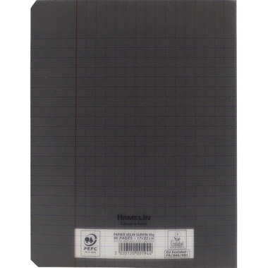 كونكورانت كلاسيك دفتر مربعات، 17 × 22 سم، (96 صفحة (48 ورقة، (مربعات (فرنسي، رمادي