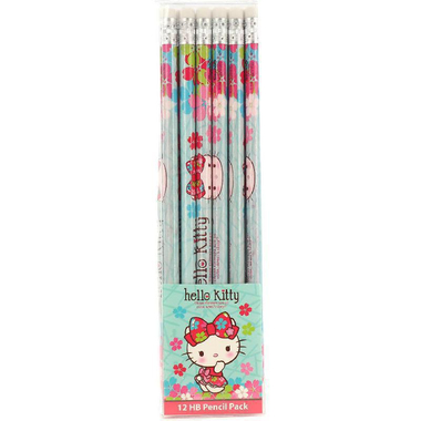 Hello Kitty Classic Pencil Set, HB, Medium, 12 Pieces
