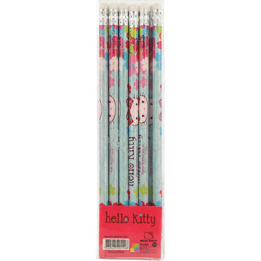Hello Kitty Classic Pencil Set, HB, Medium, 12 Pieces