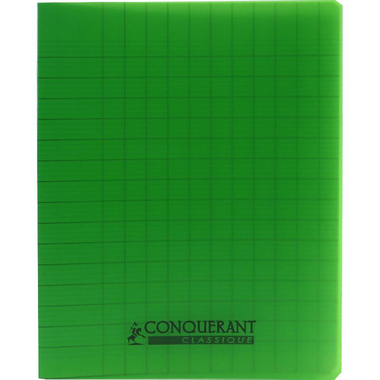كونكورانت كلاسيك دفتر مربعات، 17 × 22 سم، (32 صفحة (16 ورقة، (مربعات (فرنسي، اخضر