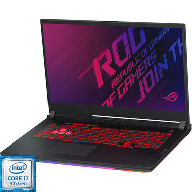 Asus ROG Strix G ROG Strix G G731GT (with ROG Backpack;Mouse;Headset;External Camera) Gaming Laptops, 17.3", Intel Core i9, 16 GB RAM, 256 GB SSD/1 TB HDD, Windows 10,