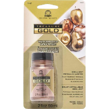 Plaid FolkArt, Leafing Paint, "One Step", Rose Gold, 2.00 oz ( 56.83 ml )