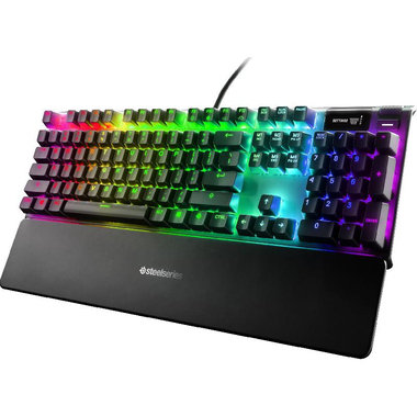 SteelSeries Apex Pro US Mechanical Gaming Keyboard, Wired, for Laptop/Desktop Computer/Gaming Desktop Computer/CPU Windows OS, Black