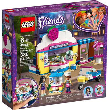 LEGO Friends Olivia's Cupcake Cafe Interlocking Bricks Set, 6 Years and Above