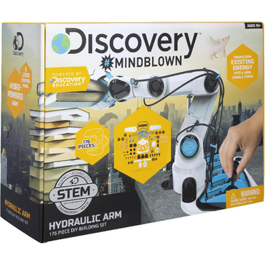 Discovery Mindblown DIY Hydraulic Robotic Arm Science Learning Activity Set, English, 10 Years and Above