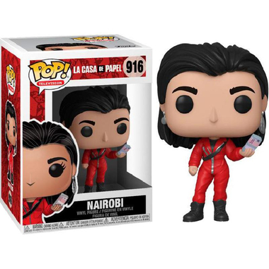 Funko Pop! Television La Casa De Papel: Nairobi Toy Collectible, Red, 4 Years and Above,