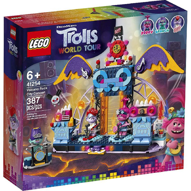 LEGO Trolls World Tour: Volcano Rock City Interlocking Bricks Set, 6 Years and Above