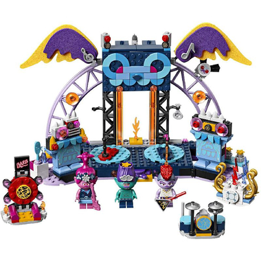 LEGO Trolls World Tour: Volcano Rock City Interlocking Bricks Set, 6 Years and Above