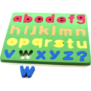 (حروف انجليزية (حروف صغيرة، فلين أحجية، 10‎ قطع، انجليزي، 3 سنوات فأكثر